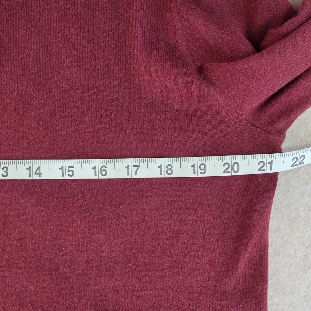 Banana Republic‎ Premium Cotton Cashmere Sweater Sz L 1/4 Zip Pullover Preppy